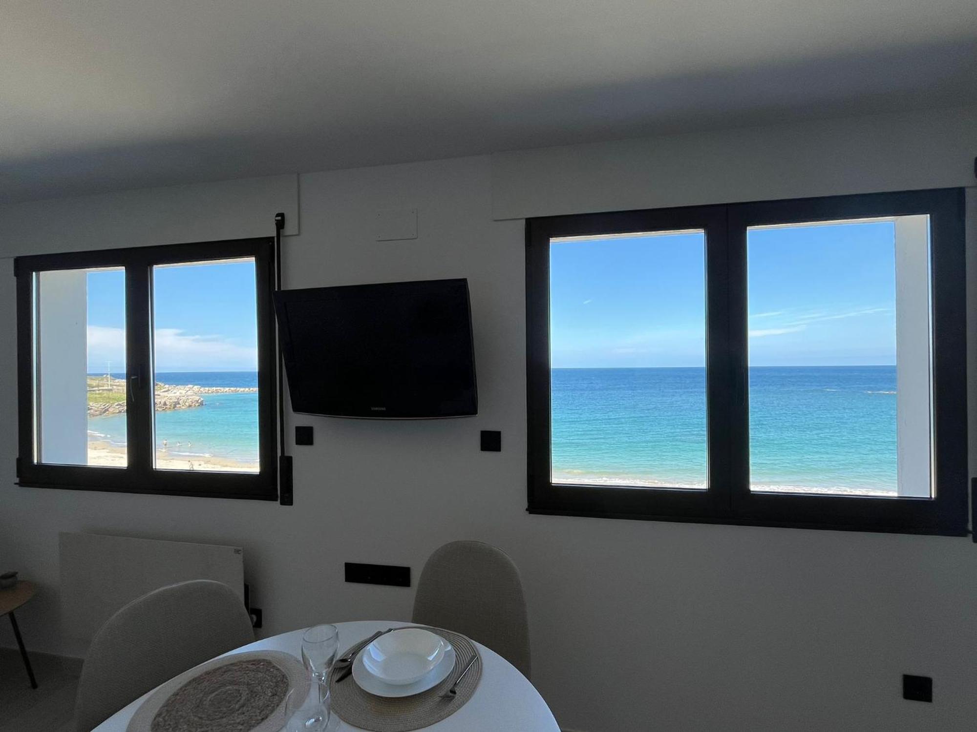 Apartamento Burela Paloma Playa Exterior foto