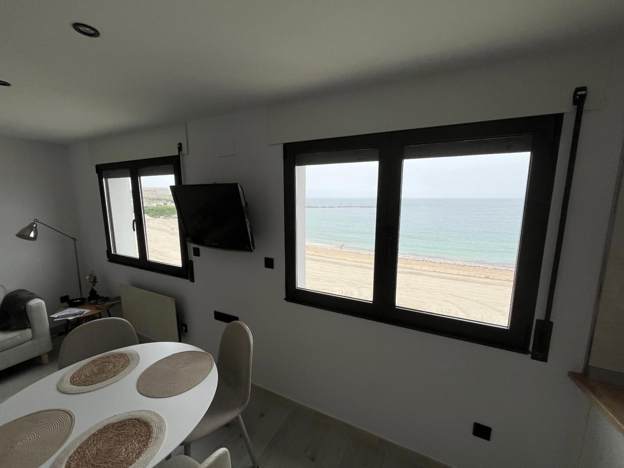 Apartamento Burela Paloma Playa Exterior foto